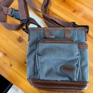 Gray Crossbody Shoulder Bag